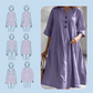 👗 Rochia midi tip A, oversized pentru femei, cu buzunare