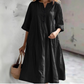 👗 Rochia midi tip A, oversized pentru femei, cu buzunare