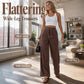 👕 Pantaloni largi pentru femei, cu croială flatantă