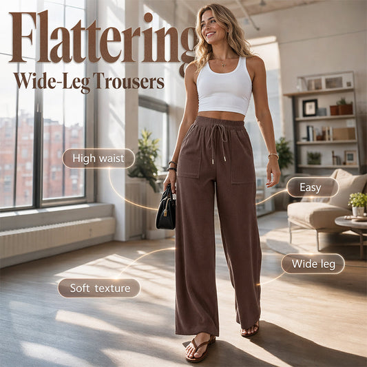 👕 Pantaloni largi pentru femei, cu croială flatantă