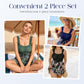 🏊 Costum de baie din 2 piese, cu control al abdomenului, marimi plus