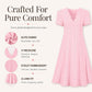 👗 👗Alegerea de Top - Rochie cu Decolteu în V și Broderii cu Margini Scallop – Ușoară și Romantică pentru Petreceri în Grădină sau Brunch 🌿