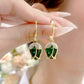 Elegant Rosebud C-Shaped Hoop Earrings