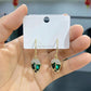 Elegant Rosebud C-Shaped Hoop Earrings