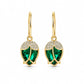 Elegant Rosebud C-Shaped Hoop Earrings