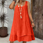 Women's Sleeveless Double Layer Dress