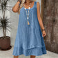 Women's Sleeveless Double Layer Dress