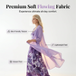 Women's Flowy Printed Dress with Cover-Up Set
