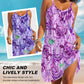 Summer Printed Ocean Style Beach Strapless Dress