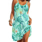 Summer Printed Ocean Style Beach Strapless Dress