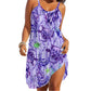 Summer Printed Ocean Style Beach Strapless Dress