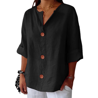 【S-4XL】👚Női laza felső hét ujjal