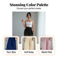 👕 Pantaloni cu talie elastică și șnur, cu picior larg și pliuri