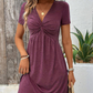 Women's V-Neck Short-Sleeved Dress