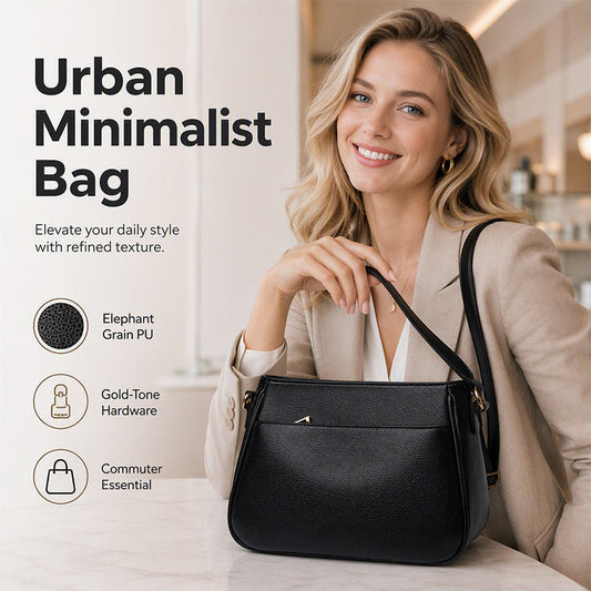 👜 Geantă Elegantă de Umăr și Crossbody pentru Femei – Design Urban Minimalist, Interior Spațios și Piele PU de Calitate ✨