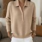 🧶 Cardigan Elegant pentru Femei cu Guler Răsfrânt, Tricotat