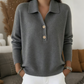 🧶 Cardigan Elegant pentru Femei cu Guler Răsfrânt, Tricotat