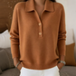 🧶 Cardigan Elegant pentru Femei cu Guler Răsfrânt, Tricotat