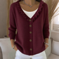 Women's Ruffle Collar Knit Cardigan