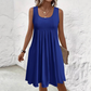 👗 Rochii de vară casual pentru femei, fără mâneci, cu pliuri, tip cămașă