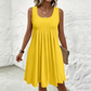 👗 Rochii de vară casual pentru femei, fără mâneci, cu pliuri, tip cămașă