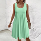 👗 Rochii de vară casual pentru femei, fără mâneci, cu pliuri, tip cămașă