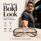 🕶️ Ochelari de soare unisex, dintr-o singură piesă, cu formă pătrată, oversized