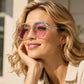 🕶️ Ochelari de soare unisex, dintr-o singură piesă, cu formă pătrată, oversized