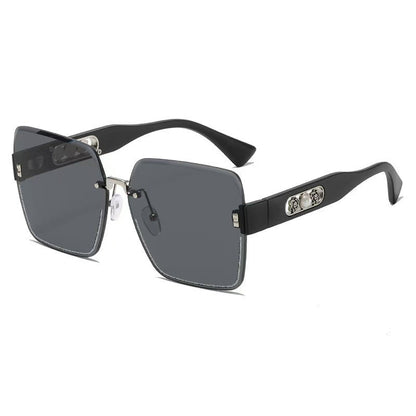 🕶️ Ochelari de soare pătrați fără ramă pentru femei