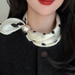 🧣 Colier magnetic cu mărgele, fără noduri, eșarfă moale