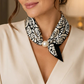 🧣 Colier magnetic cu mărgele, fără noduri, eșarfă moale