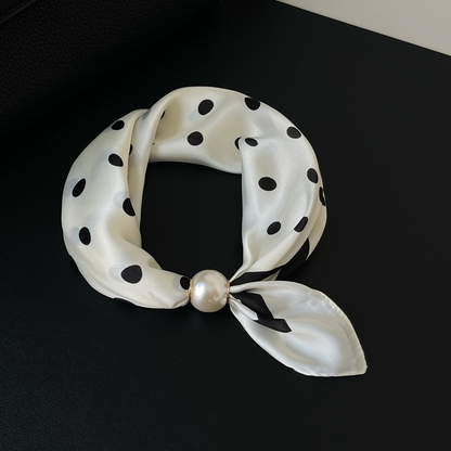 🧣 Colier magnetic cu mărgele, fără noduri, eșarfă moale