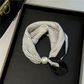 🧣 Colier magnetic cu mărgele, fără noduri, eșarfă moale