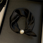 🧣 Colier magnetic cu mărgele, fără noduri, eșarfă moale