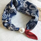 🧣 Colier magnetic cu mărgele, fără noduri, eșarfă moale