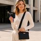 👜 Set geantă crossbody cu textură valuri pentru femei, curea lată, geantă de umăr pentru navetă