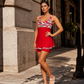 Women's Elegant Floral Printed Swimdress with Shorts