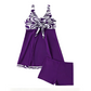 Women's Elegant Floral Printed Swimdress with Shorts