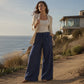 Women's Casual Drawstring Wide-Leg Pants