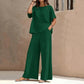 Women's Loose-Fit Top & Wide-Leg Pants Set