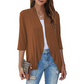 ✨ Cardigan pentru femei cu mâneci 3/4 și închidere în față