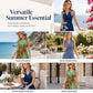Flattering V-Neck Midi Dress