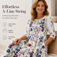 👗🌺Rochie midi cu imprimeu floral, mâneci 3/4, cu buzunare, pentru femei