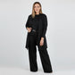 Set elegant din trei piese, compus din un cardigan lung, un top și pantaloni 💞