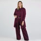 Set elegant din trei piese, compus din un cardigan lung, un top și pantaloni 💞