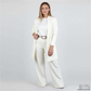 Set elegant din trei piese, compus din un cardigan lung, un top și pantaloni 💞