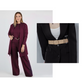 Set elegant din trei piese, compus din un cardigan lung, un top și pantaloni 💞