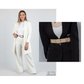 Set elegant din trei piese, compus din un cardigan lung, un top și pantaloni 💞