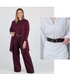 Set elegant din trei piese, compus din un cardigan lung, un top și pantaloni 💞