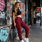 ✨ 👖 Pantaloni cargo pentru femei, uni, cu croială conică